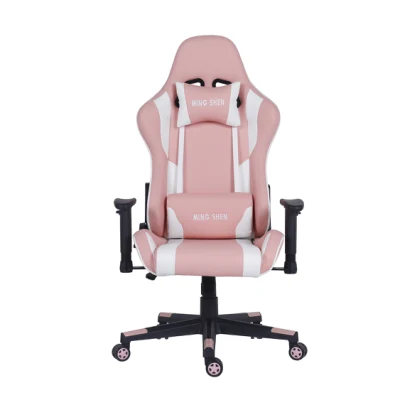 Meistverkaufter ergonomischer Gaming-Stuhl mit gesticktem Logo von Sillas in Pink